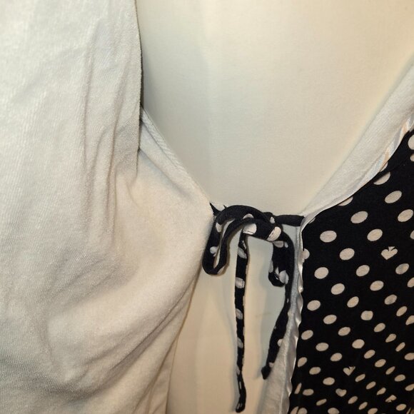 Kate Spade Polka Dot Robe NAVY - Picture 5 of 8